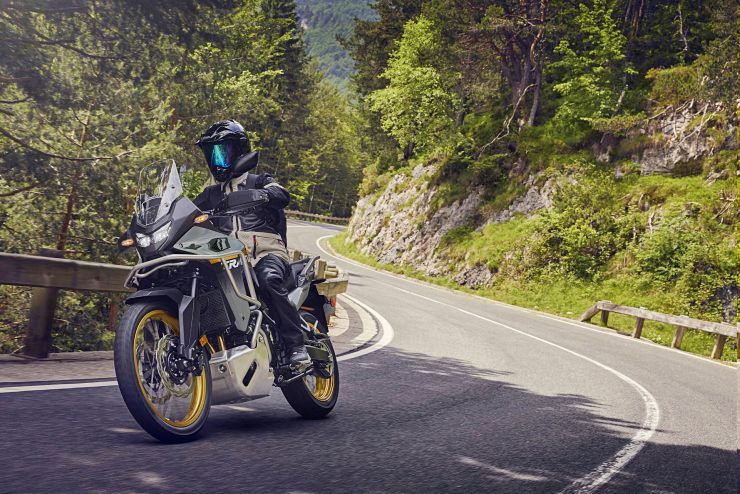 2025 Honda Transalp 750 riding