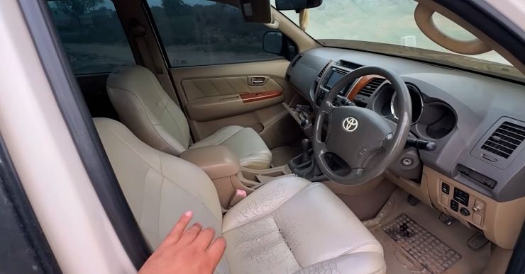 abandoned fortuner interior