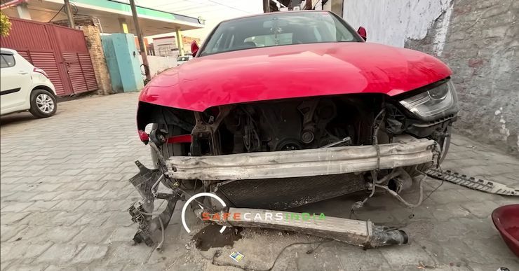 audi crash