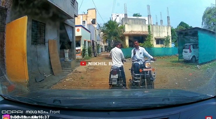 bullet rider stopped car driver