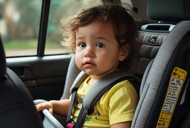 child seat in car