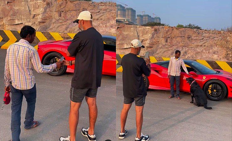 ferrari owner shows kindness