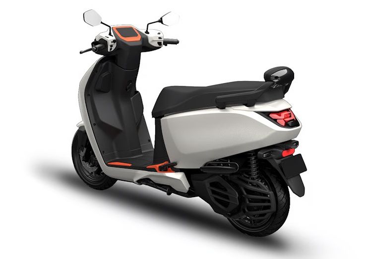 hero vida z affordable electric scooter rear