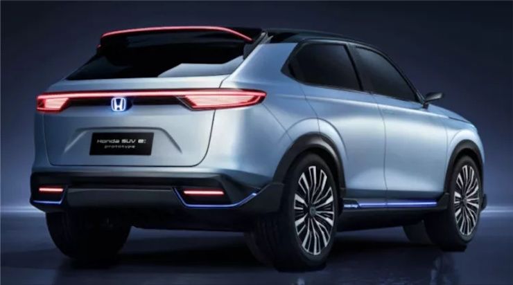 honda new electric suv for india rear