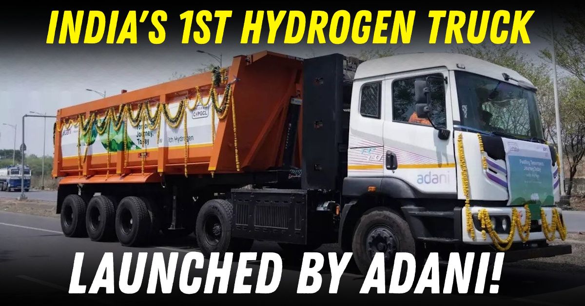 hydrogen truck adani launched india's first featured