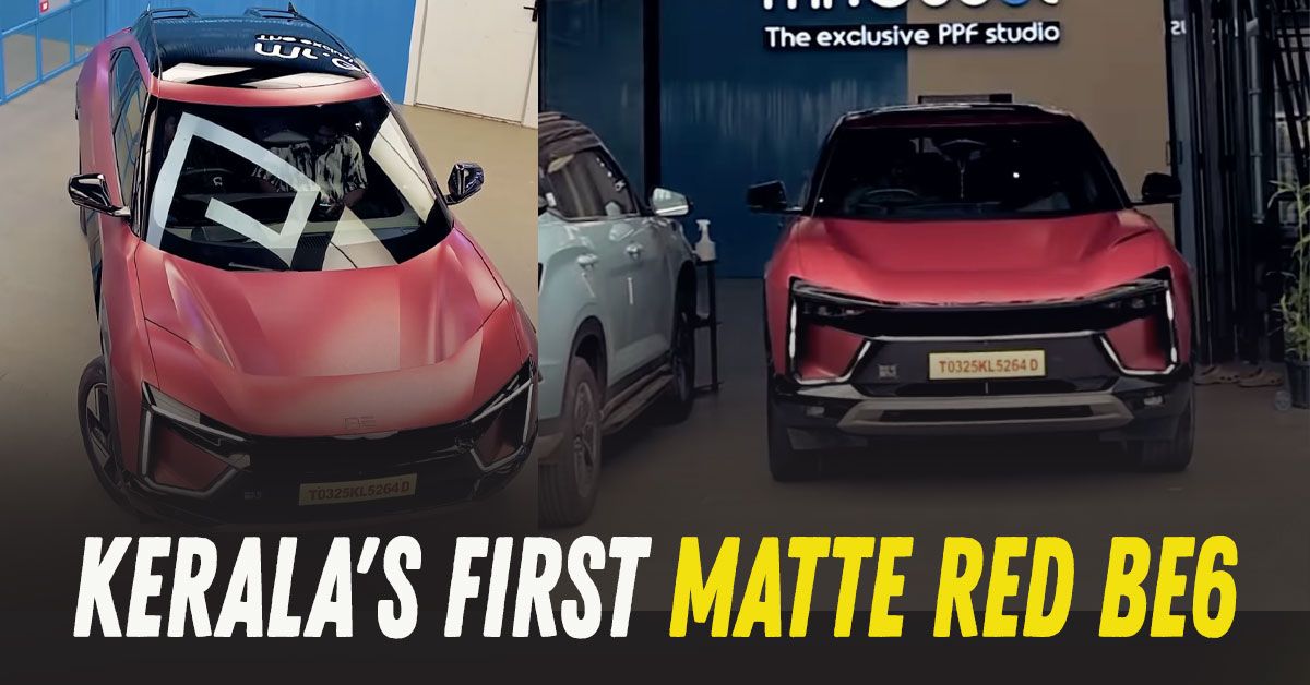 India's First Mahindra BE 6 Electric SUV With Matte Wrap On Video