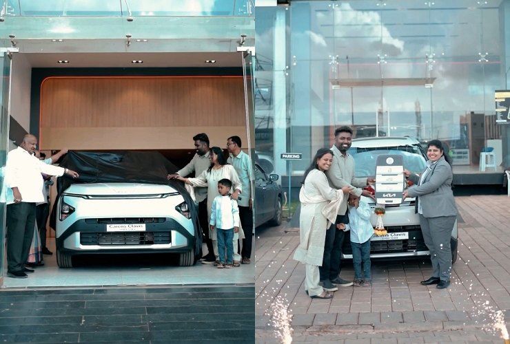 kia carens clavis first delivery 