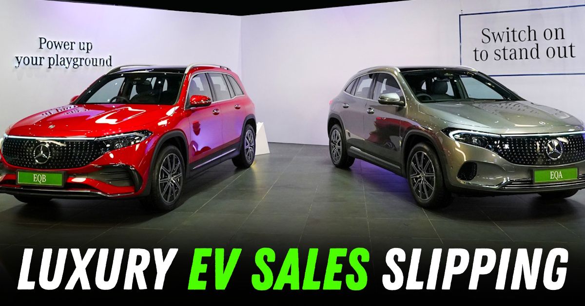 luxury electric car sales sliding india featured