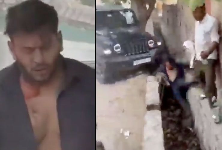 mahindra thar road rage