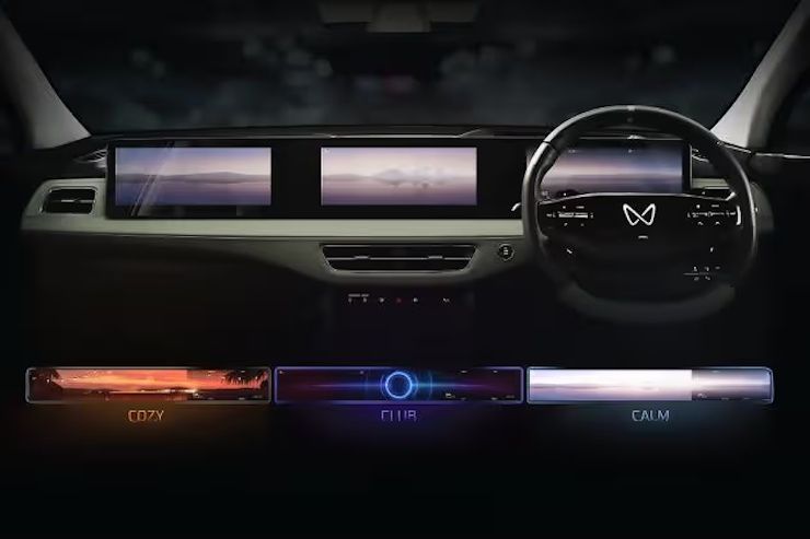 mahindra xev 9e customizable welcome view