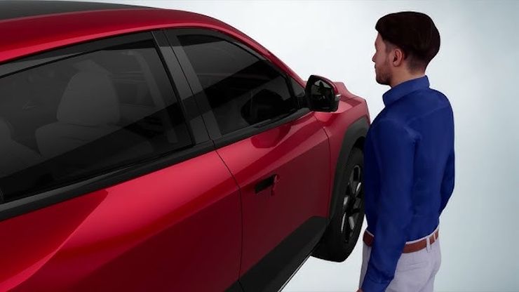 mahindra xev 9e flush door handles