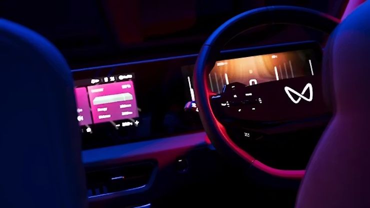 mahindra xev 9e illuminated logo