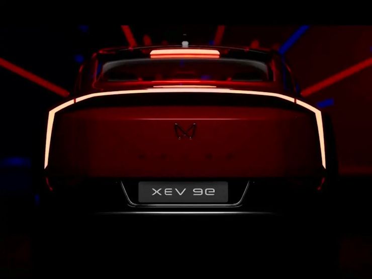 mahindra xev 9e tail light animation
