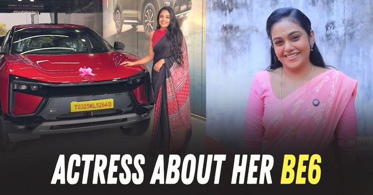 actress rebecca santhosh about mahindra be6 actress rebecca santhosh about mahindra be6