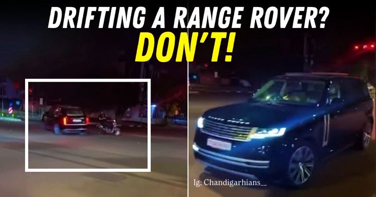 drifting range rover misses honda activa narrowly featured drifting range rover misses honda activa narrowly featured