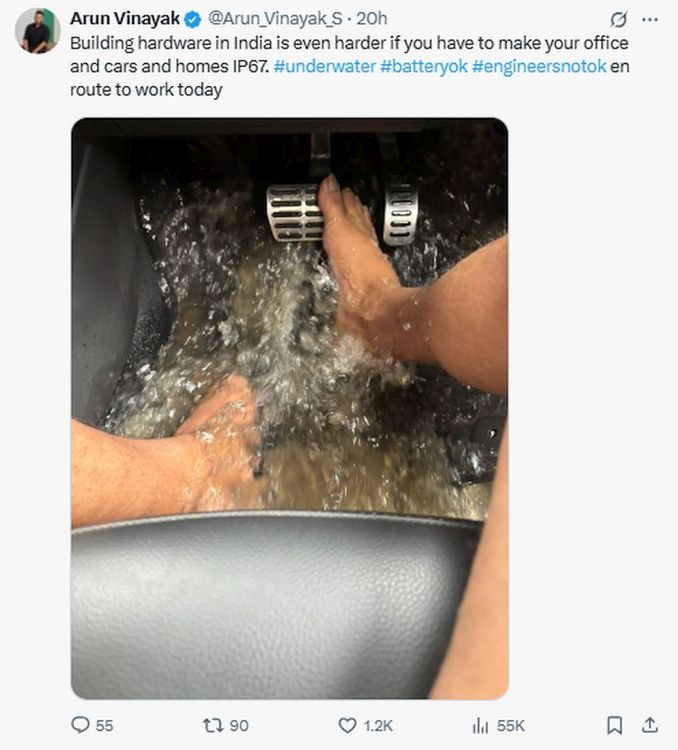 driving on flooded roads