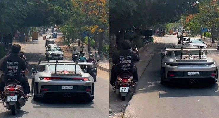 naga chaitanya gt3rs paparazzi crash