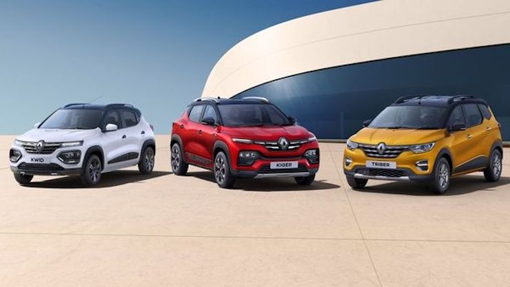 renault india's car line-up kwid triber kiger