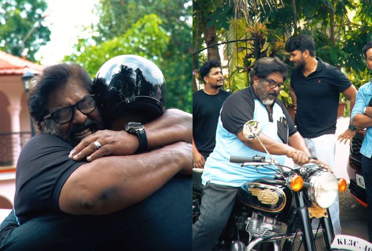 royal enfield bullet gifted to dad by son