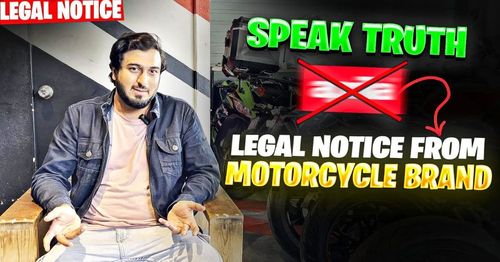 aprilia sent legal notice to owner for making videos about rs 457 issues aprilia sent legal notice to owner for making videos about rs 457 issues