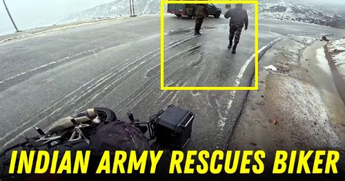 biker on honda nx500 crashes rescued by indian army featured biker on honda nx500 crashes rescued by indian army featured