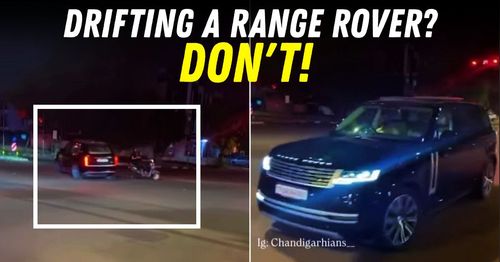drifting range rover misses honda activa narrowly featured drifting range rover misses honda activa narrowly featured