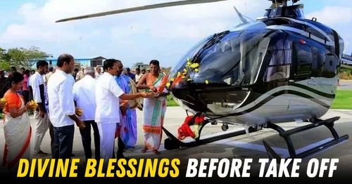 hyderabad businesman 50 crore helicopter vahan pooja featured hyderabad businesman 50 crore helicopter vahan pooja featured