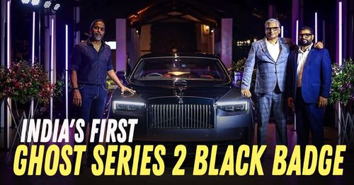 india's first rolls royce ghost series 2 black badge delivered