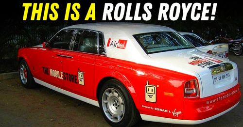india's first rolls royce phantom with ads on it featured