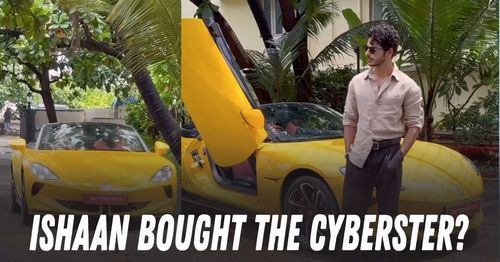 ishaan khatter with mg cyberster ishaan khatter with mg cyberster