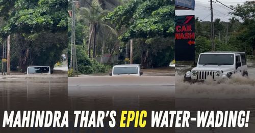 mahindra thar water wading in kerala flood mahindra thar water wading in kerala flood