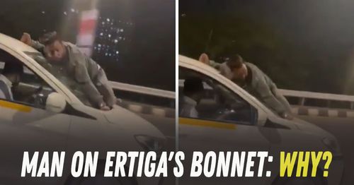 Man clings to maruti ertiga bonnet in mumbai road rage Man clings to maruti ertiga bonnet in mumbai road rage