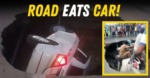 maruti suzuki dzire cab sinkhole chennai passengers rescued featured maruti suzuki dzire cab sinkhole chennai passengers rescued featured