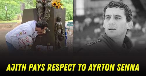 moviestar and race car driver ajith kumar pays respect to f1 legend ayrton senna featured
