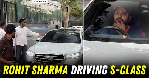 rohit sharma driving mercedes benz s-class mumbai traffic jam featured rohit sharma driving mercedes benz s-class mumbai traffic jam featured