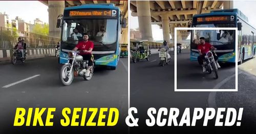 royal enfield bus stunt bike seized scrapped delhi featured royal enfield bus stunt bike seized scrapped delhi featured