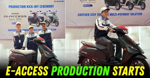 suzuki e-access electric scooter production commencement featured suzuki e-access electric scooter production commencement featured