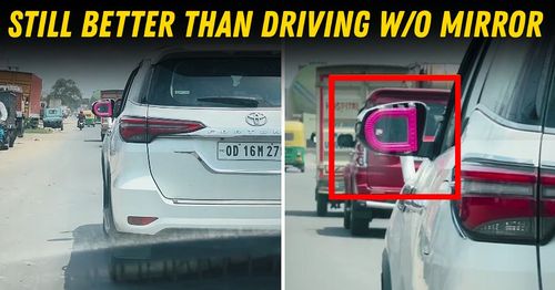 toyota fortuner funny wing mirror jugaad featured toyota fortuner funny wing mirror jugaad featured