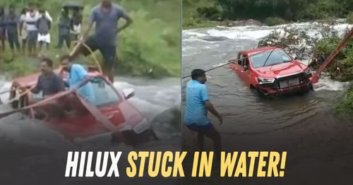 toyota hilux stuck during water wading toyota hilux stuck during water wading