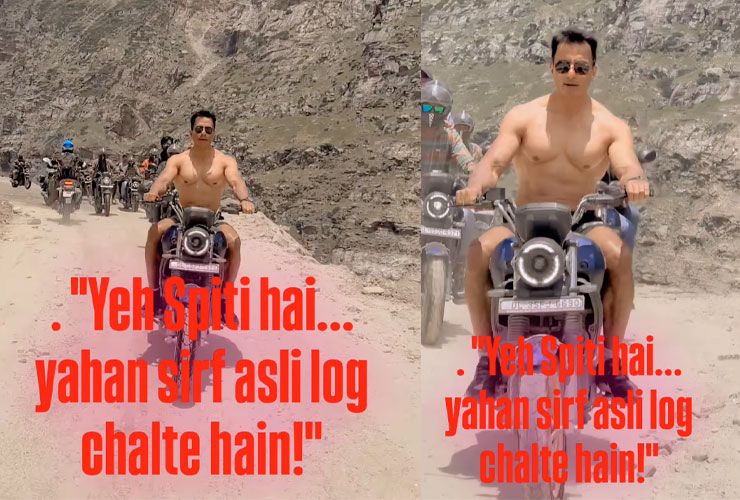 sonu sood riding bike in spiti valley