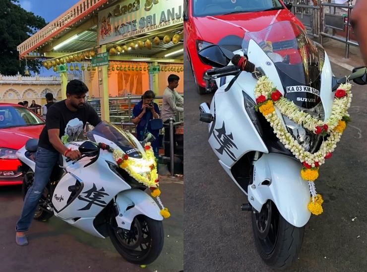 suzuki hayabusa at temple