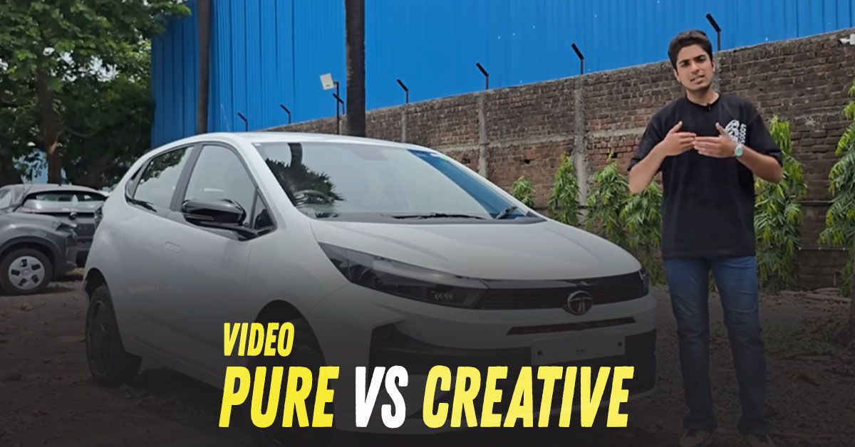 tata altroz pure vs creative comparison tata altroz pure vs creative comparison