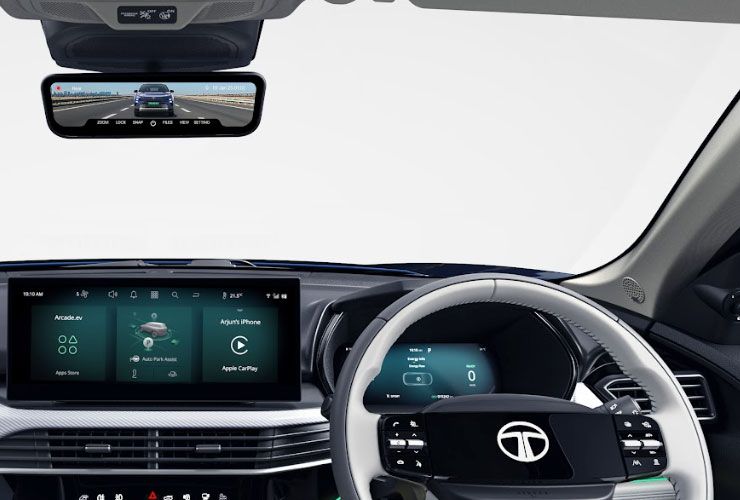 tata harrier ev instrument cluster