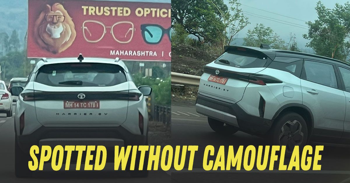 tata harrier ev on expressway
