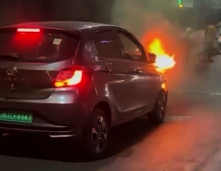 tiago ev catches fire 