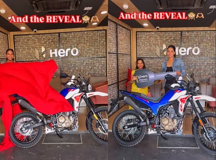 woman buys hero xpulse