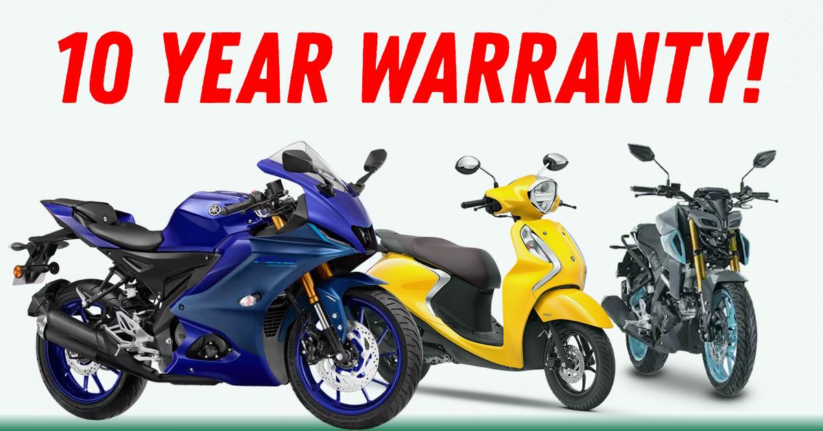 yamaha india 10 year warranty on petrol scooters motorcycles featured