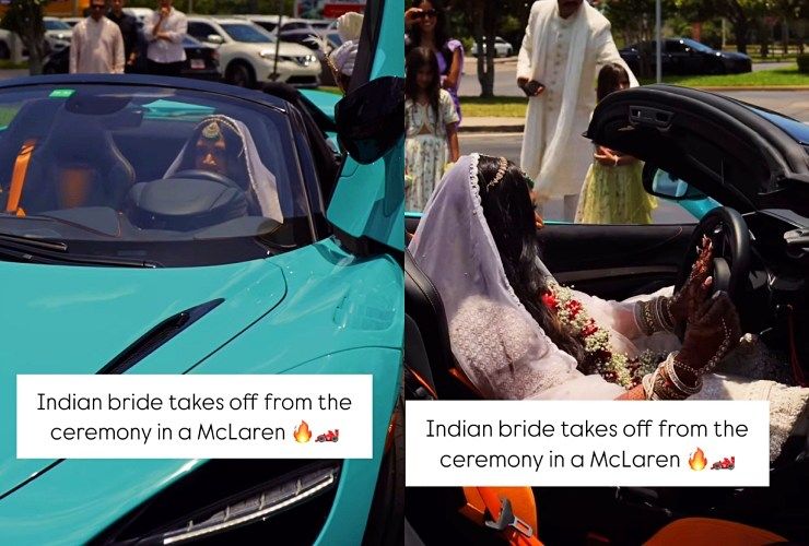indian bride mclaren ride