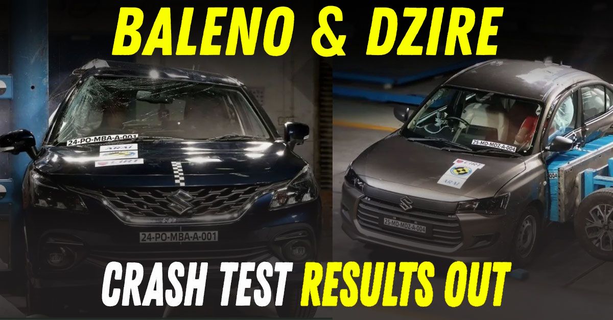maruti baleno dzire b-ncap crash test featured