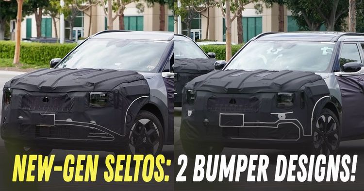 2 bumper designs for new generation seltos EV and ice powertrains 2 bumper designs for new generation seltos EV and ice powertrains